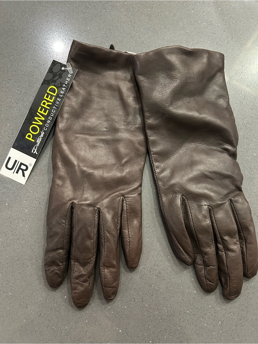 NWT Genuine Brown Leather Gloves